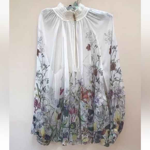 Gucci Tops - Gucci Silk Floral Blouse NWT